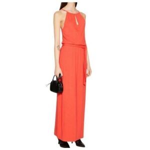 BAR III ORANGE KEY HOLE MAXI DRESS SZ.M EUC.
